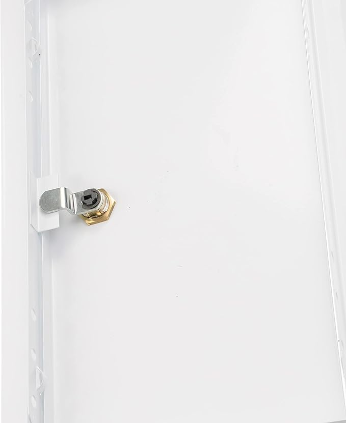 6" x 12" Lockable White Metal Access Panel. Service Shaft Door Panel with Key. Plumbing, Electricity, Heating, Alarm Wall Access Panel for Drywall. Bathroom Services Access Hole Cover.