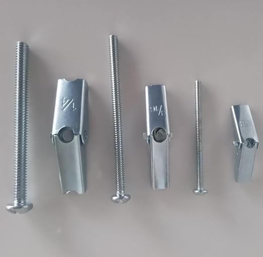 Toggle Bolts Anchors and Screws kit - 15 Sets 1/4" Heavy Duty Butterfly Toggle Bolts and Wing Set for Dry Wall Anchors Hanging Heavy Items on Drywall Wood Ceiling Hollow Wall (1/4" 15 Sets)