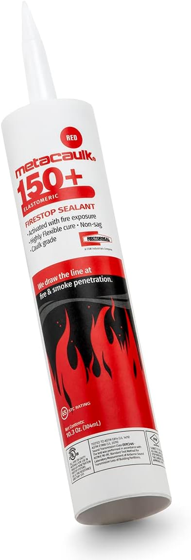 RectorSeal Metacaulk 150 66648 Firestop Sealant, Easy Application, Firestop, 10.3 oz.