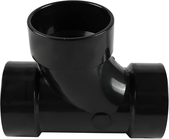 EFIELD 4" ABS DWV SANITARY Hub TEE