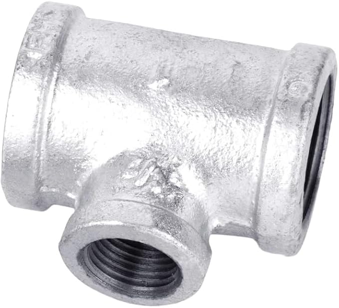 BMI 4 Inch x 4 Inch x 2 Inch Galvanized Reducing Tee, 150#, UL/FM, 36590