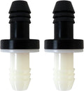 3/8 inch 10mm One-Way Check Valve, ABS Barbed Inline Non-Return Valve for Air Water Fuel Gas, 2 Pcs