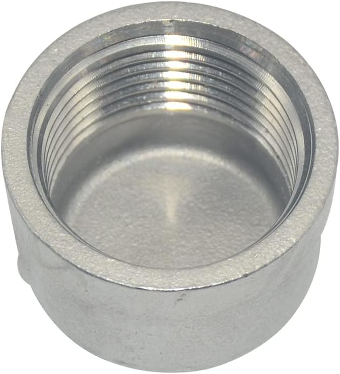 3/4" 0.75" Cap,NPT Female Threaded Cast Pipe Fitting,Stainless Steel 304