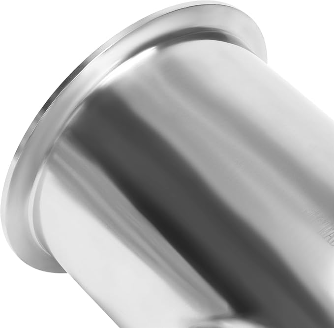 DERNORD Reducing Clamp Tee 3 Way Stainless Steel 304 Sanitary Fitting (Pipe OD: 4 inch x 4 inch x 3 inch)