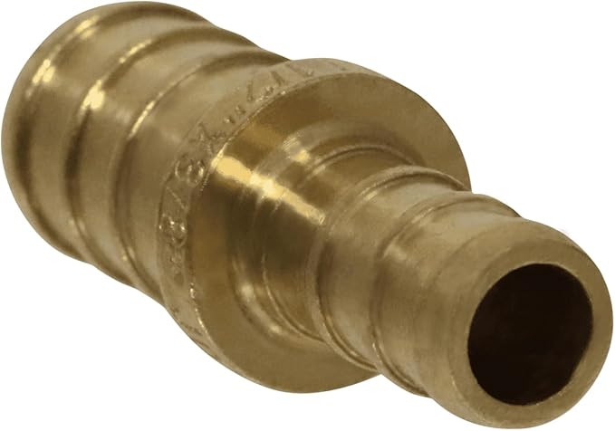5 Pcs XFITTING 3/8 Inch x 1/2 Inch Pex Coupling, Pex Reducing Coupling