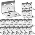 80Pcs 1.2”x1.2”Stainless Steel Corner Bracket 1.5”Wide Small Angle Bracket