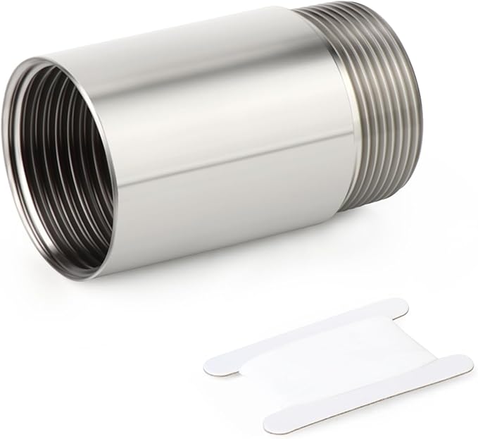 TAISHER 1PCS Stainless Steel Pipe Fittings, 1-1/2" NPT Male x 1-1/2" NPT Female Threaded, 4" Length Nipple Cast Pipe
