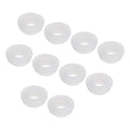 MECCANIXITY 20Pcs Snap Rubber Grommet Plug Mount Dia 12.5mm ID 9.5mm Narrow Groove Width 2mm Seal Anti-Scratch for Electrical Box Cable Pipes Transparent