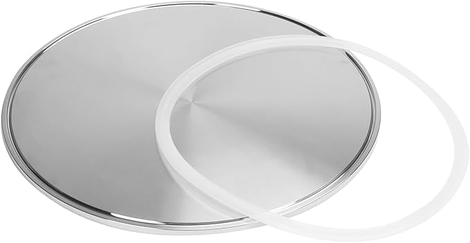 DERNORD End Cap fits Tri-Clamp Ferrule Flange Stainless Steel 304 End Cap fits Sanitary Fitting Clamp (10" (254mm) Tube OD)