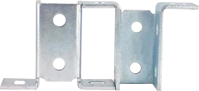 8 Hole Wing Shape 90 Degree Fitting Connector Bracket Braces Fit for 1/2" Bolt in 1 5/8" Strut Channel, 6 Pack