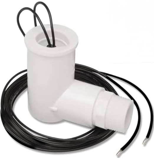 SS2 AC Float Switch AC Float Safety Switch HVAC 3/4 Inch Condensate Shut Off Sensor Can Prevent Overflow in Drain Pan or Gravity Drain Used in Various Applications. ECWB