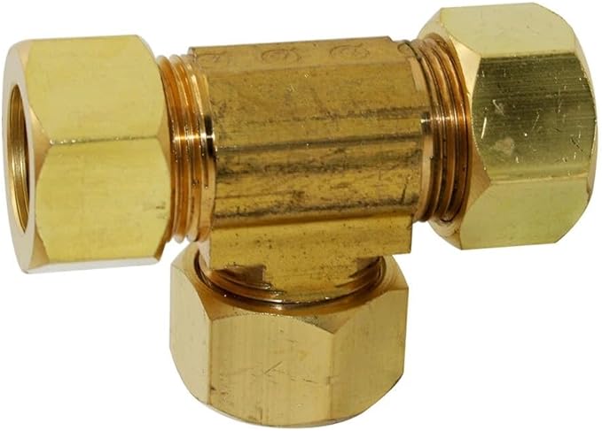 Replacement 3/16 Inch Lead-Free Brass Compression Tee for Thrifco Plumbing 6964002#64