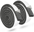 2 Rolls 1/2 Inch W 1/4 T Weather Stripping Air Conditioner Open Cell Foam Seal Tape, Window Insulation High Resilience Seal Strip for Doors Window,Total 32FT