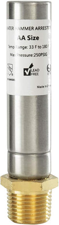 EFIELD MH-131, 1/2-Inch MIP Thread Stainless Steel Water Hammer Arrestor,(HAMMER006)