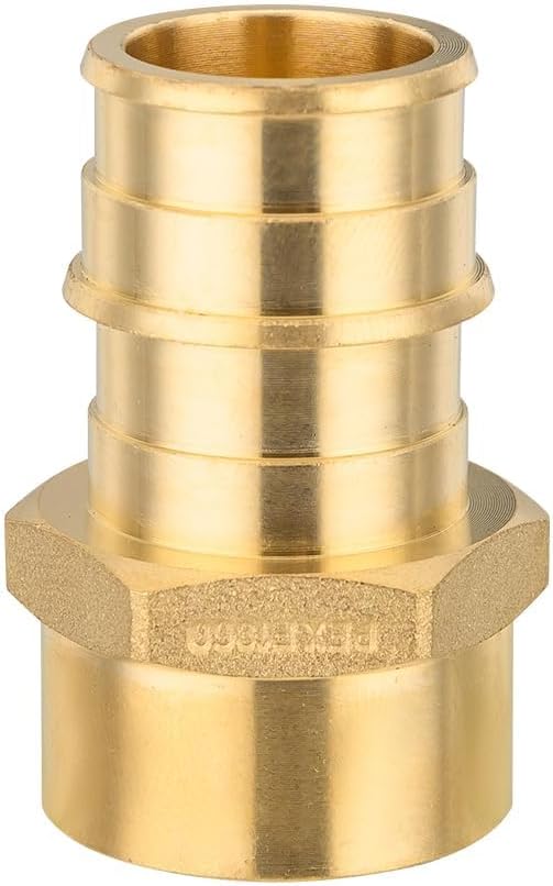 EFIELD Pex A Full Flow Expansion Brass Fitting 1 inch x 3/4 inch Female NPT Adapter, ASTM F1960 For Pex Tubing,(PEX1960136-20PCS)