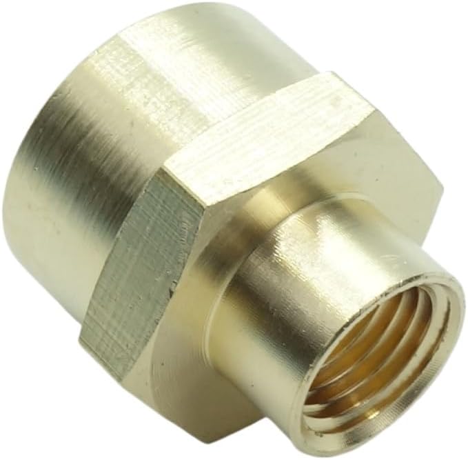 5 Pcs Brass Pipe Fitting Reducing Coupling, FNPT to FNPT Reducer Adapter, 1/2" x 1/4" NPT Female
