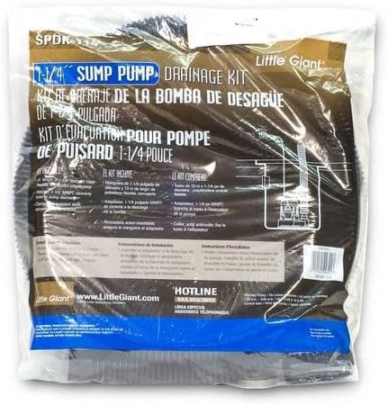 L-ittle Giant 599303 Sump Pump Discharge Hose Kit (1-1/4" x 24")
