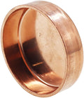 Copper Pipe Cap,TTZEZE Copper End Cap,Certified Safe Pressure Copper Cap Plug,Solid Sweat Solder Connection,Pure Copper Plumbing Cap for Plumbing HVAC Air Conditioner 42mm/1.65'' 1PCS