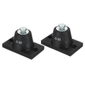 PATIKIL Rubber Vibration Isolator Mounting Bracket 60kg / 132lb Load Bearing, 2 Pack Machine Shock Absorber for Mini Split HVAC Air Conditioner Condenser (3.8 x 2.3 x 2")