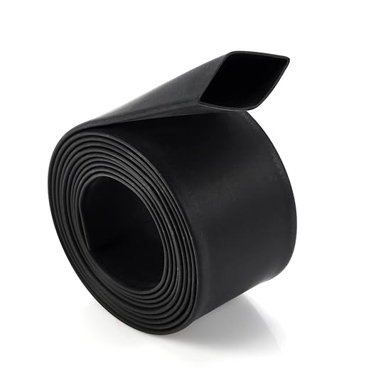 Chanzon 4:1 Ratio 45/64" (18mm) Heat Shrink Tubing - Marine Grade Waterproof Adhesive Lined - 4Ft Roll (1.22M Total Length) Black Polyolefin Sleeving Wrap Shrinking 4 to 1 Ratio 1pcs