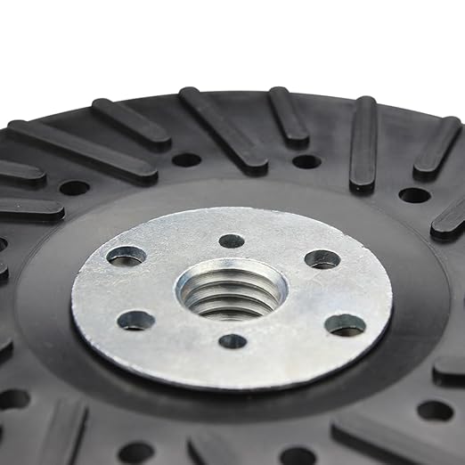 BHA Angle Grinder Ribbed Backing Pad for Resin Fiber Disc, 5" x 5/8"-11