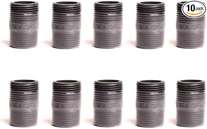 10 Pack Replacement 3/4 Inch x Close Schedule 80 PVC Nipple for Primex 85210