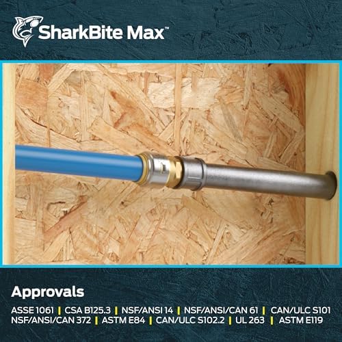 SharkBite Max Male Adapter, 3/4 in Push-to-Connect x 3/4 in MNPT, Pack of 12, Brass Plumbing Fitting, UR134