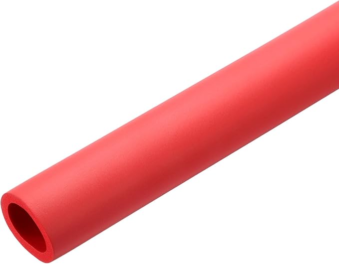 uxcell Foam Tubing for Handle Grip Support, Pipe Insulation Outside Pipe Lagging, 28mm(1 1/8") ID 36mm OD 1m Red