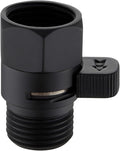 APLusee Water Flow Control Valve, Solid Brass Adjusting Shower Head Flow Restrictor with Switch, Matte Black