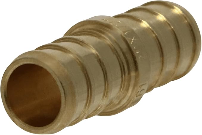 XFITTING Pex 1/2 Inch x 1/2 Inch Pex Coupling, 23-3-4=25XX, 25 Pieces