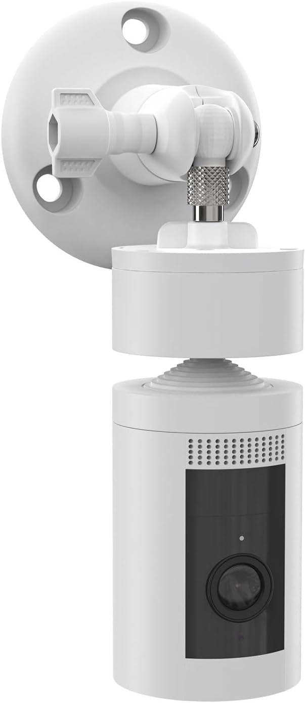 Adjustable Wall Mount Compatible with Pan Tilt Camera (1pack，White)