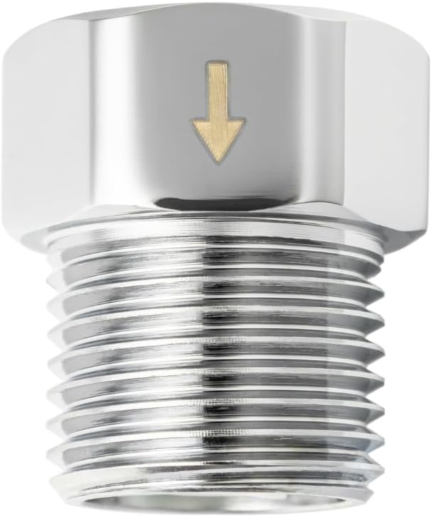 High Sierra® - Solid Metal Certified Vacuum Breaker and Backflow Preventer for Handheld Shower Heads - Polished Chrome Finish