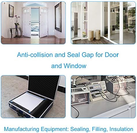3 Rolls Weather Stripping,1/4 Inch Wide X 1/8 Inch Thick Foam Seal Tape High Density Foam Strip Self Adhesive,Closed Cell Tape Seal Strip,16 Feet Long Each