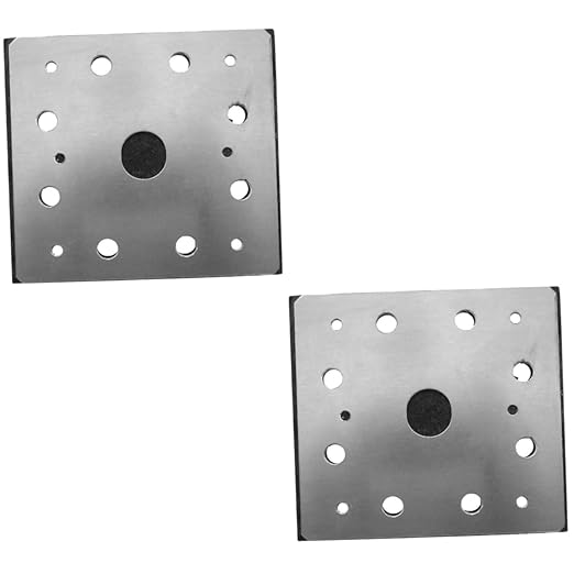 2pcs Square Sander Pad Electric Sander Palm s Accessories Replacement Backing Pad Replacement Backing Plate Eva Black