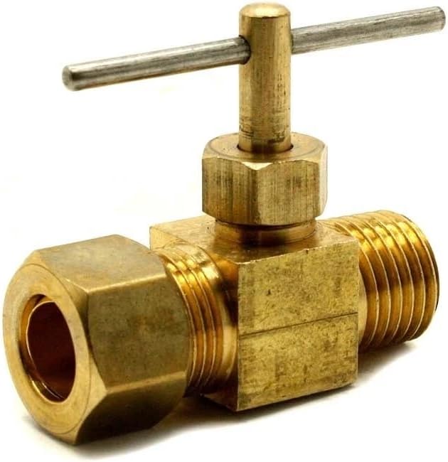 Replacement 3/8 Inch C x 1/4 Inch MP Straight Needle Valve for Thrifco Plumbing 6922013#143PC