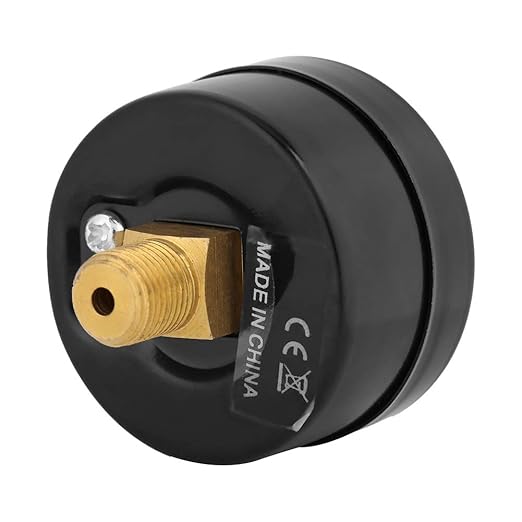 Water Pressure Gauges, 40mm Mini Pressure Gauges 0-160PSI / 0-10BAR Dual Scale 1/8" NPT Thread Indicator Meter for Air Oil Light Fluid Systems