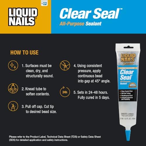 Liquid Nails 5.5 oz Clear Seal All-Purpose Sealant