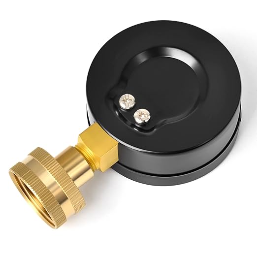MEANLIN MEASURE 0~100Psi 3/4" Female Water Pressure kit Plus 5 adapters, 2.5" FACE DIAL Multi-Purpose Pressure Gauge kit, Hydraulic Tester,Suitable for Gardens, Water Pipes, etc