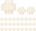 30 Pack) EFIELD 1/2" Inch CPVC Slip Union, CTS x CTS Union Solvent Connection Fittings,(CPVC030-5-30PCS)