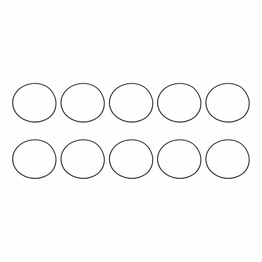 HARFINGTON 10pcs Nitrile Rubber O-Rings 72mm OD 68mm ID 2mm Width Metric Buna-N NBR Sealing Gasket Plumbing Sealing Repair O Rings for Car Auto Vehicle Repair Faucet Air Gas