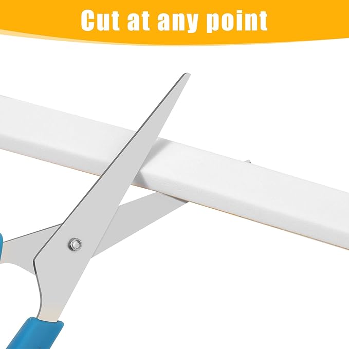 16Feet Weather Stripping Seal (1 Inch X 1/4 Inch) for Door Window, High Density Foam Tape, Soundproofing, Insulation Strip, Door Sealers for Door Frame- White