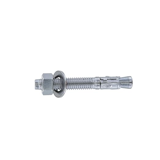 Conquest 316 Stainless Steel Concrete Wedge Anchors 1/2" x 3 3/4" - Heavy Duty Anchor Bolts for Marine, Coastal, and Outdoor Environments (25 Pack)