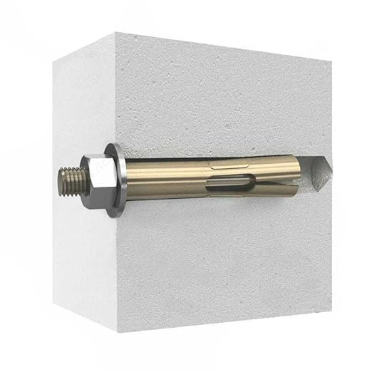 Four (4) 3/4" x 6-1/4" Zinc Plated Hex Nut Sleeve Anchor Bolts (BCP998)