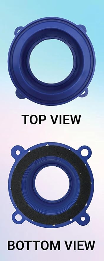 One N Done Toilet Flange Repair Kit – Complete Toilet Wax Ring Replacement Kit – Durable Waxless Toilet Ring – Includes Toilet Flange Bolts and nuts,washers - Toilet Flange Extension Kit (Pack of 2)