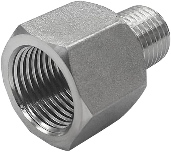 Stainless Steel Reducer Adapter 3/8" NPT Female x 1/4" NPT Male (Pack of 5)