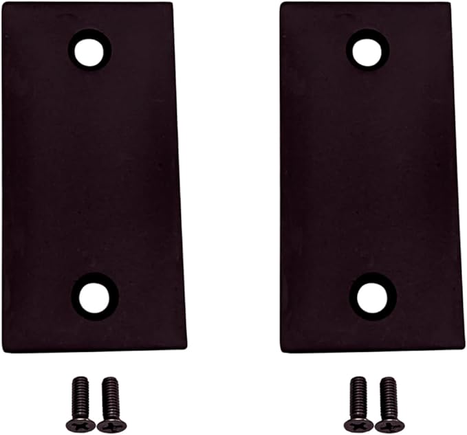 QCAA Door Strike Filler Plate, 2-1/4" x 1-1/8", Stainless Steel, US10B Oil Rubbed Bronze, MIT, 2 Pack
