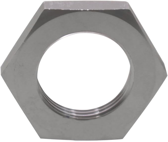 DERNORD Cast Pipe Fitting Stainless Steel 304 Hex Locknut 3/4 Inch NPT Female (Pack of 2)
