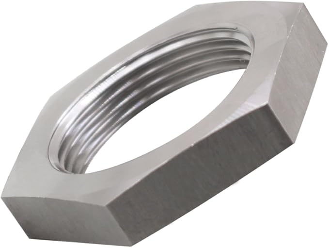 DERNORD Cast Pipe Fitting Stainless Steel 304 Hex Locknut 1-1/4" NPT Female
