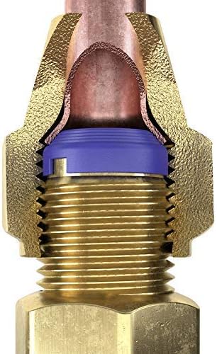 Leak Free 5/8” SAE Flare Seal Fitting - Refrigeration, HVAC, Ductless, Schrader Valve or Mini Split Applications (5/8", 10 Pack)