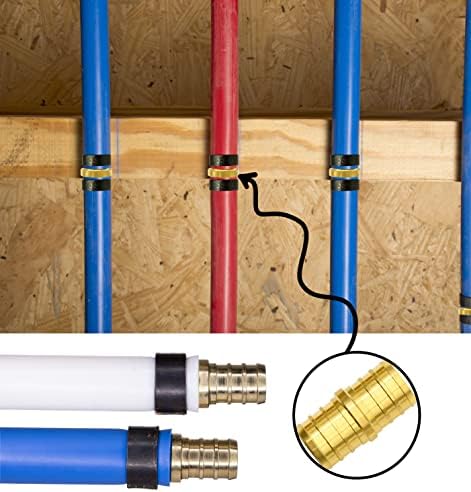25 Pack 3/4" PEX Fittings, PEX Brass Straight Coupling Fittings